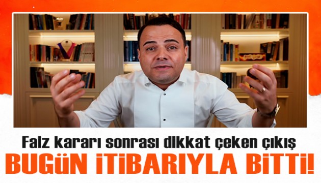 Özgür Demirtaş'tan dikkat çeken çıkış: Bugün itibarıyla bitti!