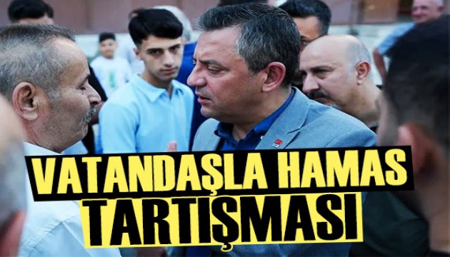 Özgür Özel ile vatandaş arasında 'Hamas' tartışması