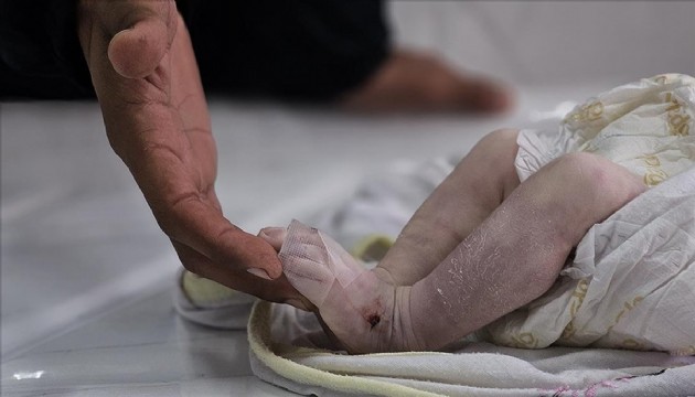 Gazze'de 7 aylık bebek soğuktan öldü