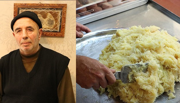 Lezzetin ustası: 35 yıldır peynir helvası yapıyor