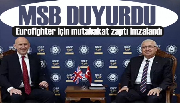 MSB duyurdu: Eurofighter için mutabakat zaptı imzalandı