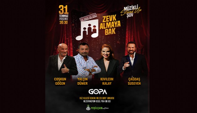 Ankara’da bir ilk! Müzikli yeşilçam stand-up gecesi!