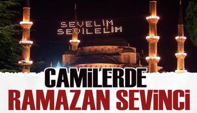 Camilerde Ramazan sevinci: Mahyalar hazırlanıyor