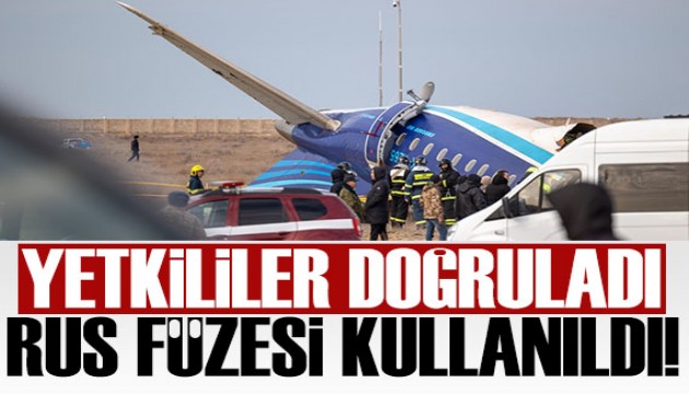 Azerbaycanlı yetkililer, yolcu uçağının Rus füzesiyle vurulduğunu doğruladı