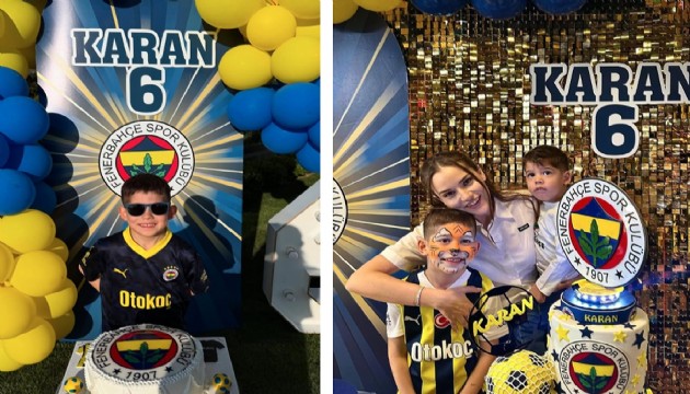Fahriye Evcen ile Burak Özçivit'in oğlu Karan 6 yaşında