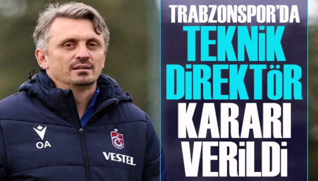 Trabzonspor'da teknik direktör kararı verildi!