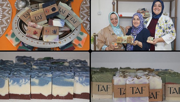 Sabun üretimiyle istihdam sağladı