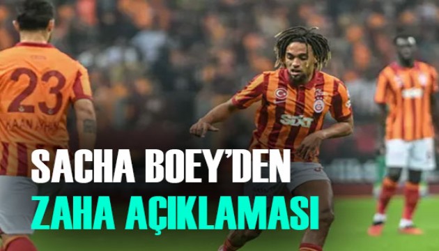 Sacha Boey'den Wilfried Zaha sözleri! 'Beni en çok...'