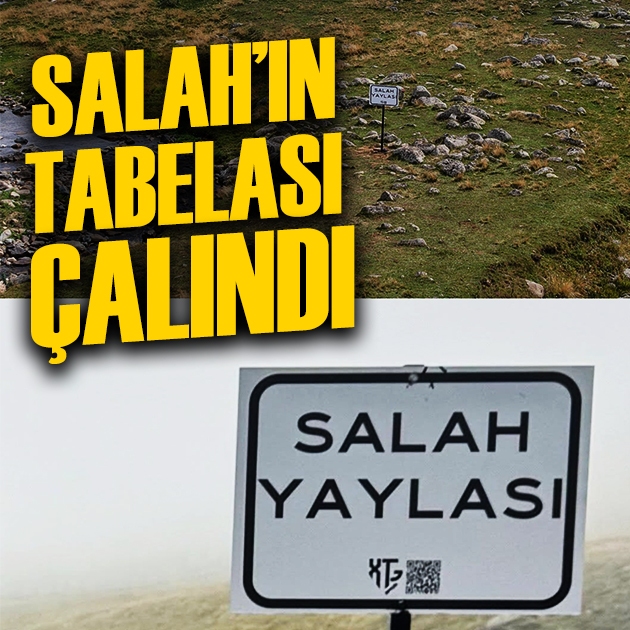 Salah'ın tabelası çalındı! Köylüler harekete geçti: Kamera takacağız