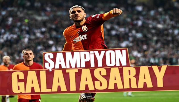 Süper Lig'de Şampiyon Galatasaray!