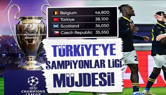 Türkiye'ye UEFA sıralaması müjdesi