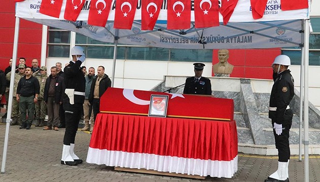 Şehit polis için tören düzenlendi