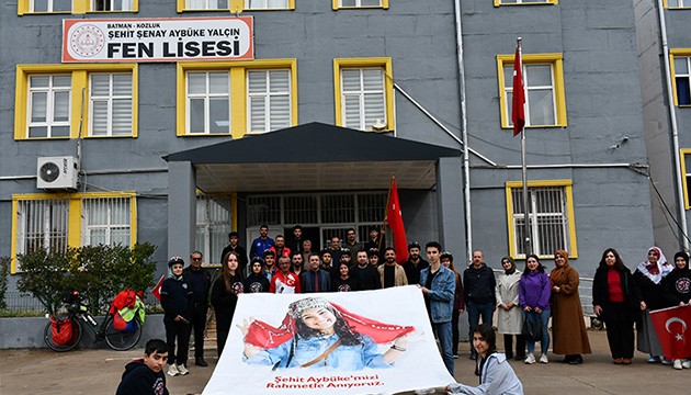 Şehit öğretmen Şenay Aybüke Yalçın anısına Batman'dan Çorum'a pedal çevirecek