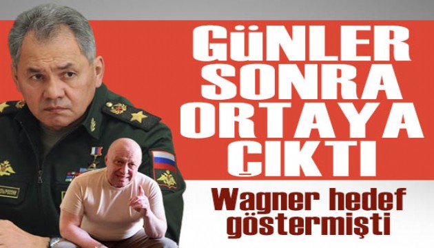 Wagner hedef göstermişti... Rusya Savunma Bakanı Sergey Şoygu, günler sonra ilk kez ortaya çıktı!