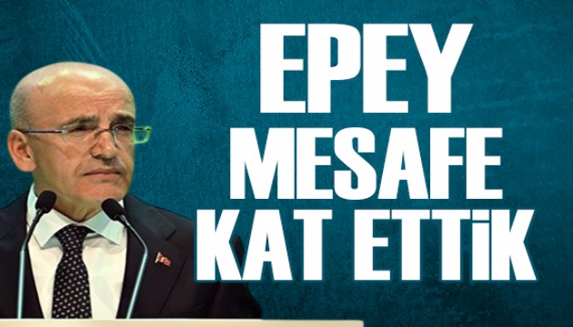 Bakan Şimşek'ten enflasyon mesajı: Epey mesafe kat ettik
