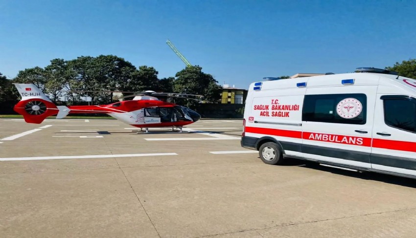 Şırnak’ta travma geçiren bebek helikopterle Diyarbakır’a sevk edildi