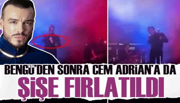 Van'da Bengü'den sonra Cem Adrian'a da şişe fırlattılar