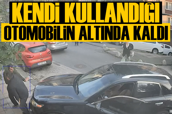 Kullandığı otomobilden düşen sürücü, aracın altında kaldı