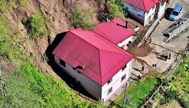 Trabzon'da heyelan: Tahliye edildi