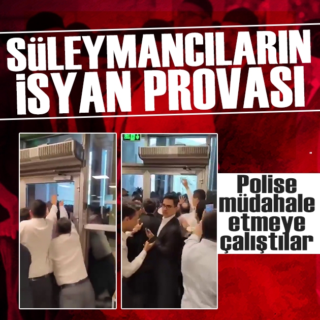 Süleymancıların isyan provası: Arama yapmak isteyen polise müdahale etmeye çalıştılar