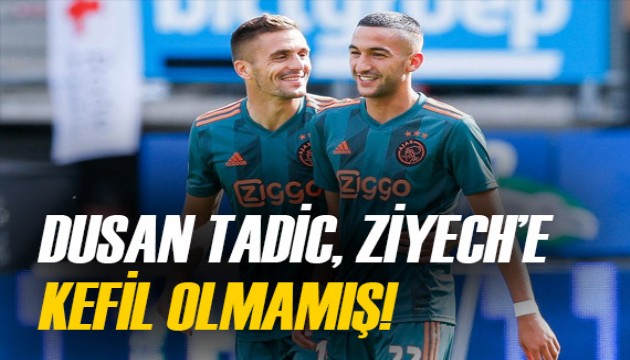 Dusan Tadic, Hakim Ziyech'e kefil olmadı