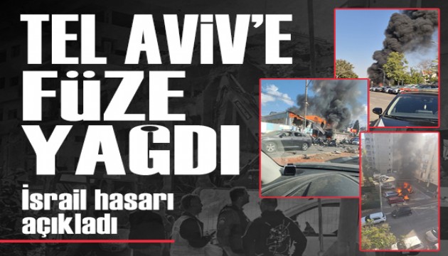 Tel Aviv'de ağır hasar