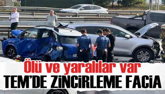 İstanbul TEM Otoyolu'nda zincirleme facia