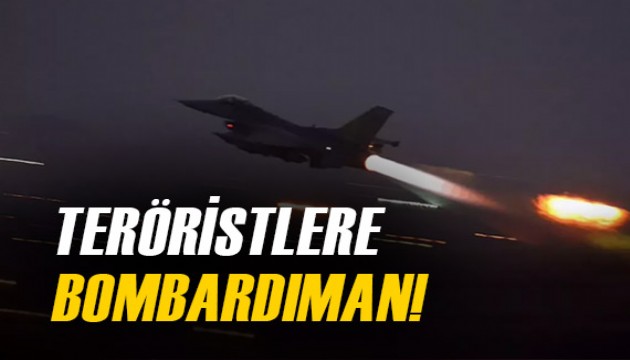 Terör hedeflerine yoğun hava saldırısı! F-16'lar bomba yağdırdı