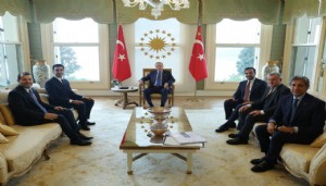 Cumhurbaşkanı Erdoğan, 3 belediye başkanını kabul etti