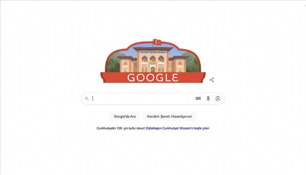 Türkiye Cumhuriyeti'nin 100. yılına Google'dan özel 