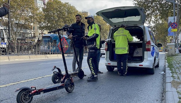 İstanbul'da beş ilçe için scooter kararı