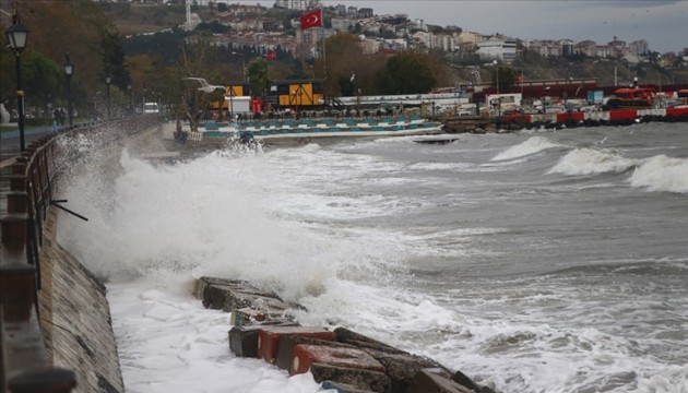 Marmara Denizi'nde fırtına uyarısı!