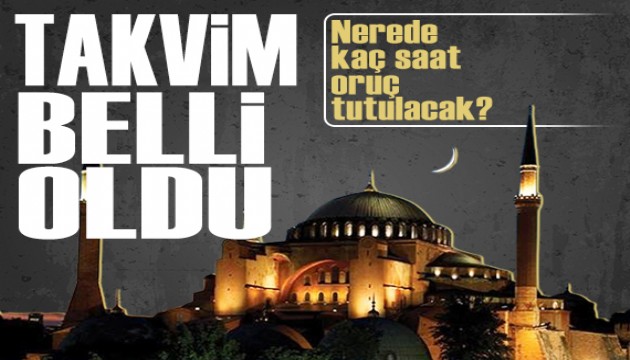 Ramazan takvimi belli oldu: Dünyada oruç süreleri ne kadar?