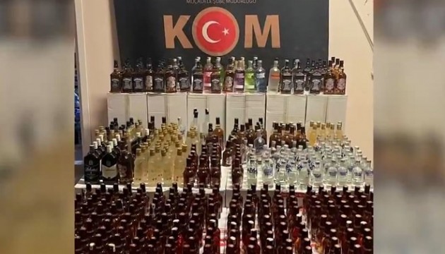 Bursa'da 5 bin 740 şişe sahte alkol ele geçirildi