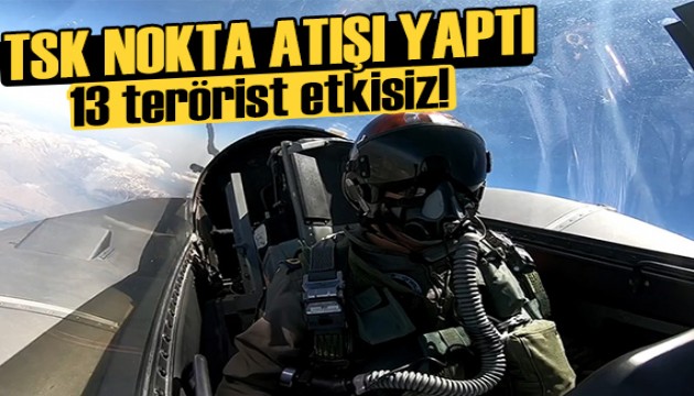 TSK’dan nokta atışı: 13 terörist etkisiz hale getirildi