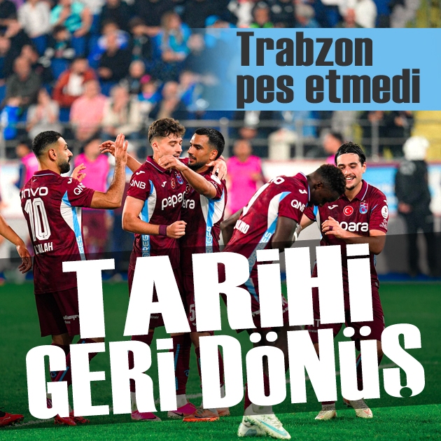 Trabzon'dan tarihi geri dönüş: Zorlu deplasmandan 3 puanı çıkardı