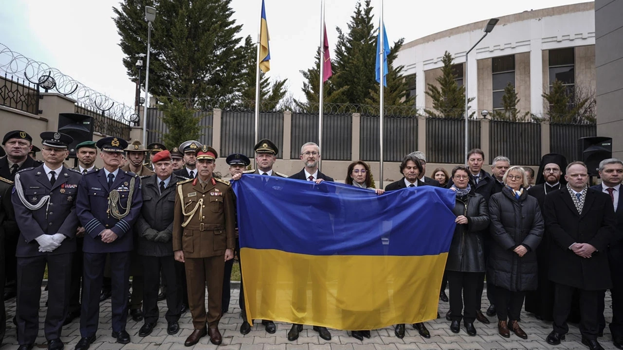 Ukrayna’nın Ankara Büyükelçiliğinde savaşın 4. yılında anma
