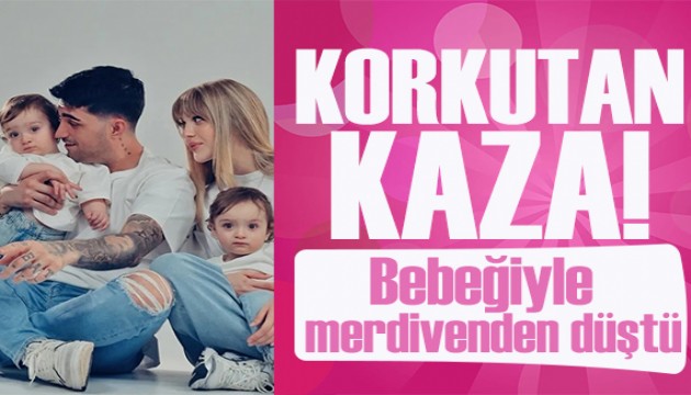 Yasemin Şefkatli bebeğiyle merdivenden yuvarlandı! Ambulansla hastaneye kaldırıldılar