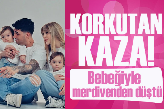 Yasemin Şefkatli bebeğiyle merdivenden yuvarlandı! Ambulansla hastaneye kaldırıldılar