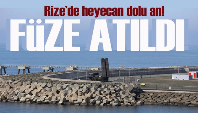 Rize'de füze atıldı!