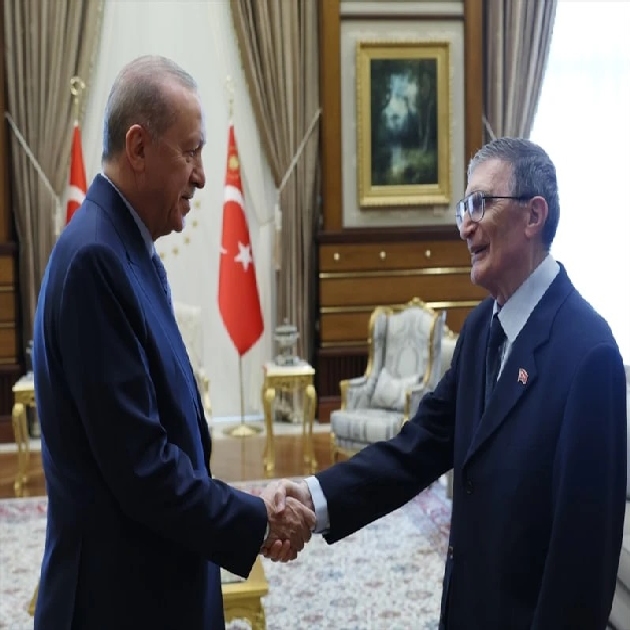 Cumhurbaşkanı Erdoğan, Aziz Sancar'ı kabul etti