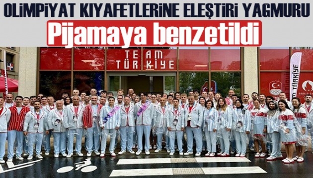 Olimpiyat sporcularımızın kıyafetini herkes pijamaya benzetti