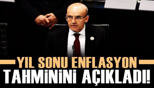 Bakan Şimşek yılsonu enflasyon tahminini açıkladı!