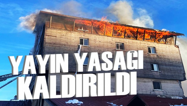 Kartalkaya'daki yangınla ilgili yayın yasağı kaldırıldı