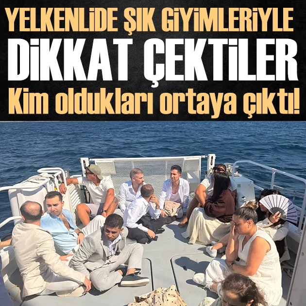 Yelkenlideki şık giyimli şüpheliler kaçak göçmen çıktı