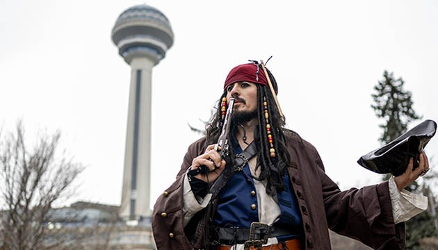 Yerli 'Jack Sparrow' Ankara'da