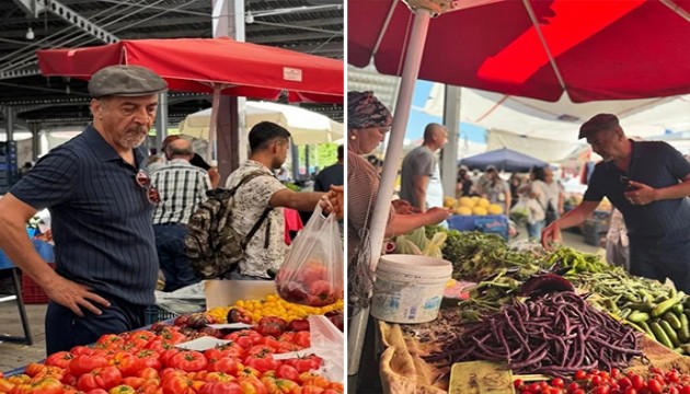 Yılmaz Erdoğan pazar alışverişini paylaştı