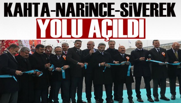 Kahta-Narince-Siverek yolu açıldı!