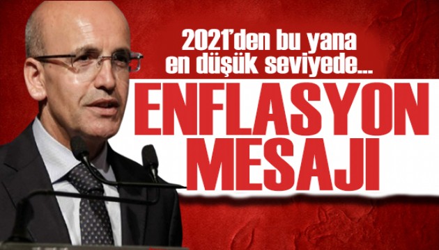 Bakan Şimşek'ten enflasyon açıklaması: En düşük seviyede