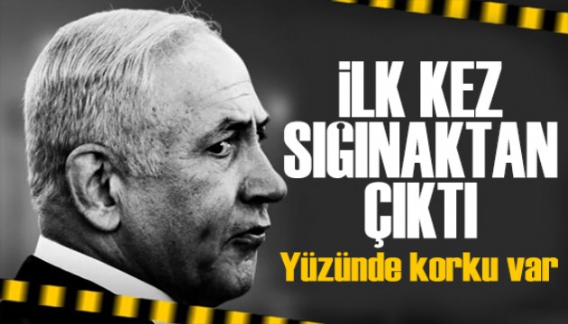 Netanyahu'nun yüzündeki korku kameralara yansıdı